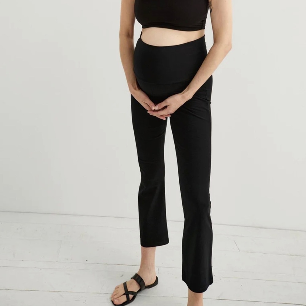 Hatch maternity extra soft cropped flare pant